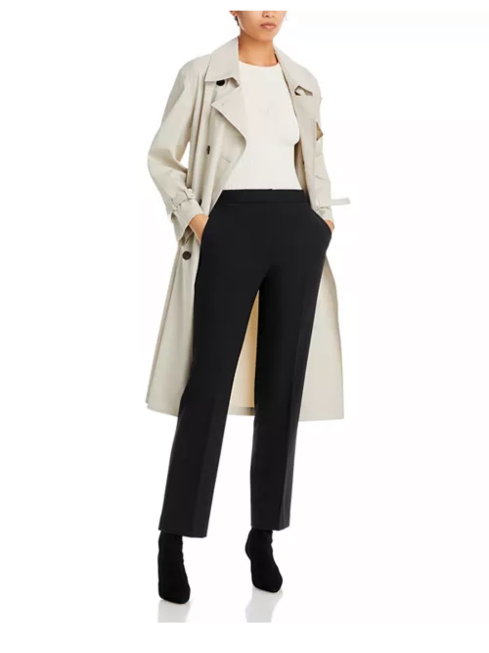 EUC - Theory Slim Straight Trouser Pant | Women’s 10, Black